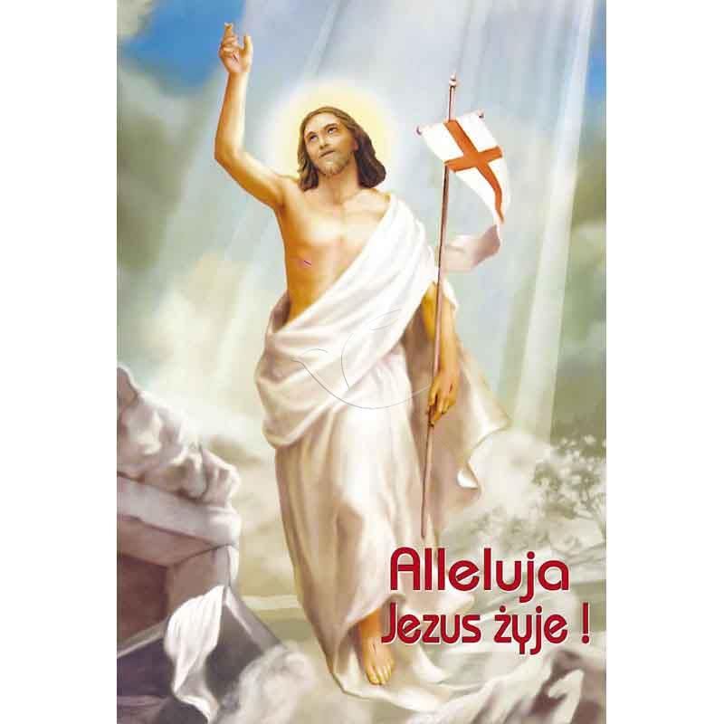 Plakat religijny – Alleluja Jezus żyje! (42) - Plakaty wielkanocne - Plakat religijny – Alleluja Jezus żyje! (42)