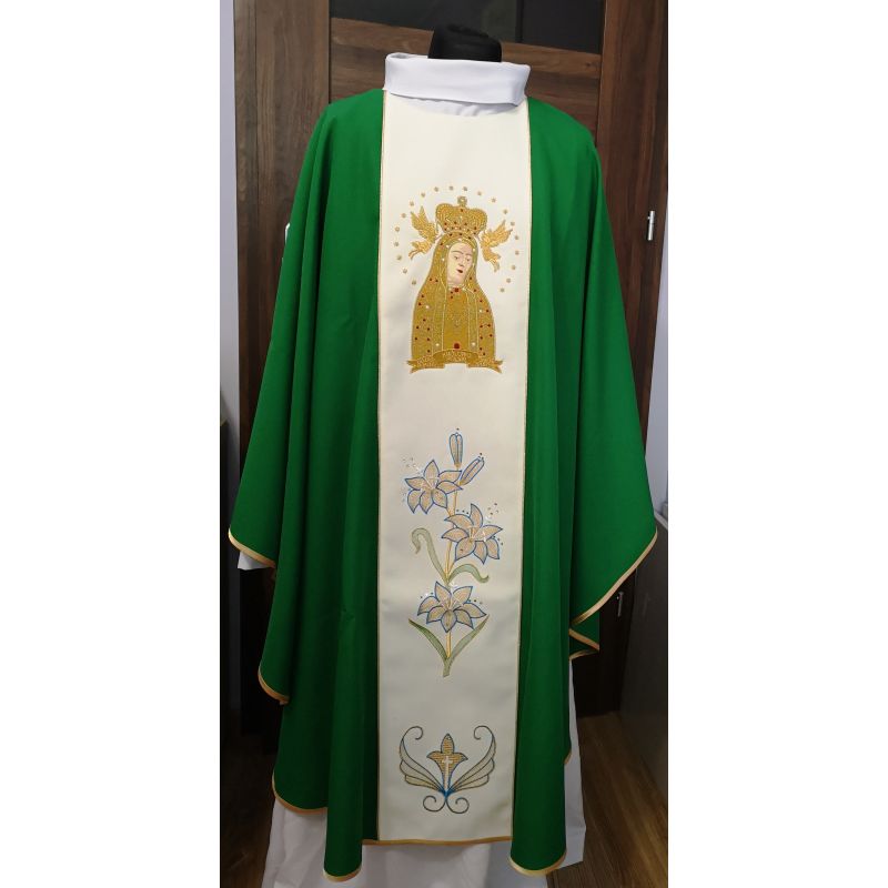Ornat zielony Matka Boża Licheńska - Ornaty Maryjne - Ornat zielony Matka Boża Licheńska