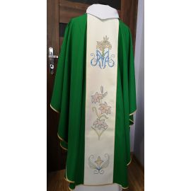 Ornat zielony Matka Boża Licheńska - Ornaty Maryjne - zdjęcie 4 - Ornat zielony Matka Boża Licheńska