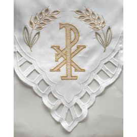 Obrus ołtarzowy haftowany - wzór eucharystyczny (149) - OBRUSY OŁTARZOWE - zdjęcie 2 - Obrus ołtarzowy haftowany - wzór eucharystyczny (149)