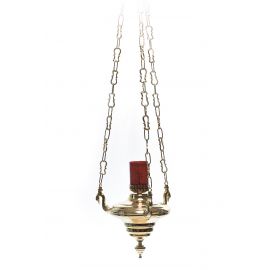 Lampka wieczna, wisząca, elektryczna lub oliwna - 38 cm. - LAMPKI WIECZNE - zdjęcie 2 - Lampka wieczna, wisząca, elektryczna lub oliwna - 40 cm.