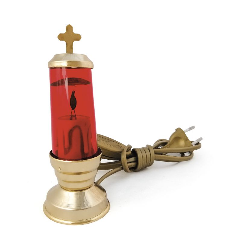 Lampka wieczna  elektryczna, stojąca - 14 cm. - LAMPKI WIECZNE - Lampka wieczna  elektryczna, stojąca - 12 cm.