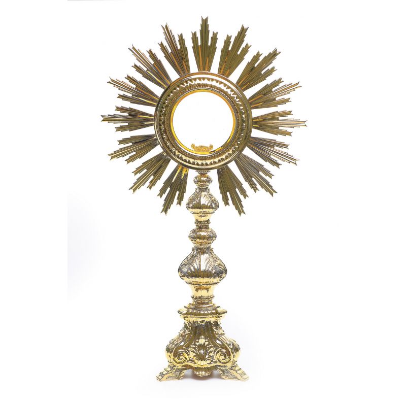 Monstrancja barokowa 77 cm (przystosowana do dużej hostii) - MONSTRANCJE - Monstrancja barokowa 77 cm (przystosowana do dużej hostii)
