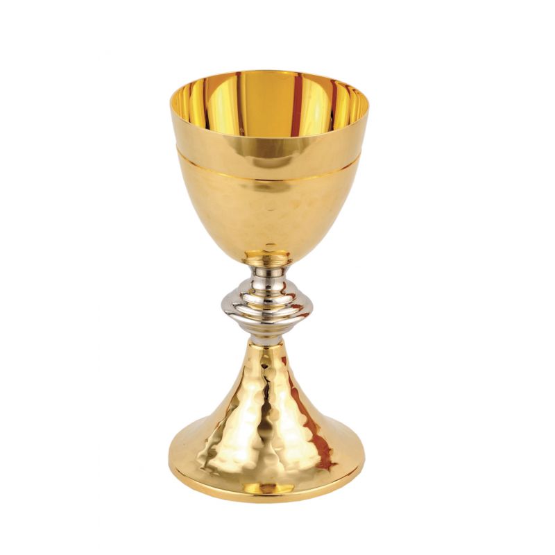Kielich z ozdobnym młotkowaniem 20 cm (02) - KIELICHY MSZALNE - Kielich z ozdobnym młotkowaniem 20 cm (02)