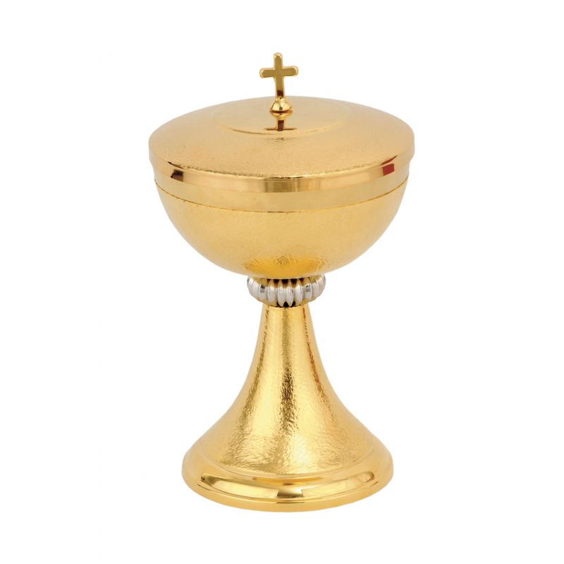 Puszka na komunikanty z ozdobnym ryflowaniem 17,5 cm (04) - PUSZKI MSZALNE - Puszka na komunikanty z ozdobnym ryflowaniem 17,5 cm (04)