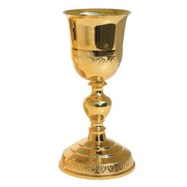 Kielich z ozdobnym wytłoczeniem 21 cm (05) - KIELICHY MSZALNE