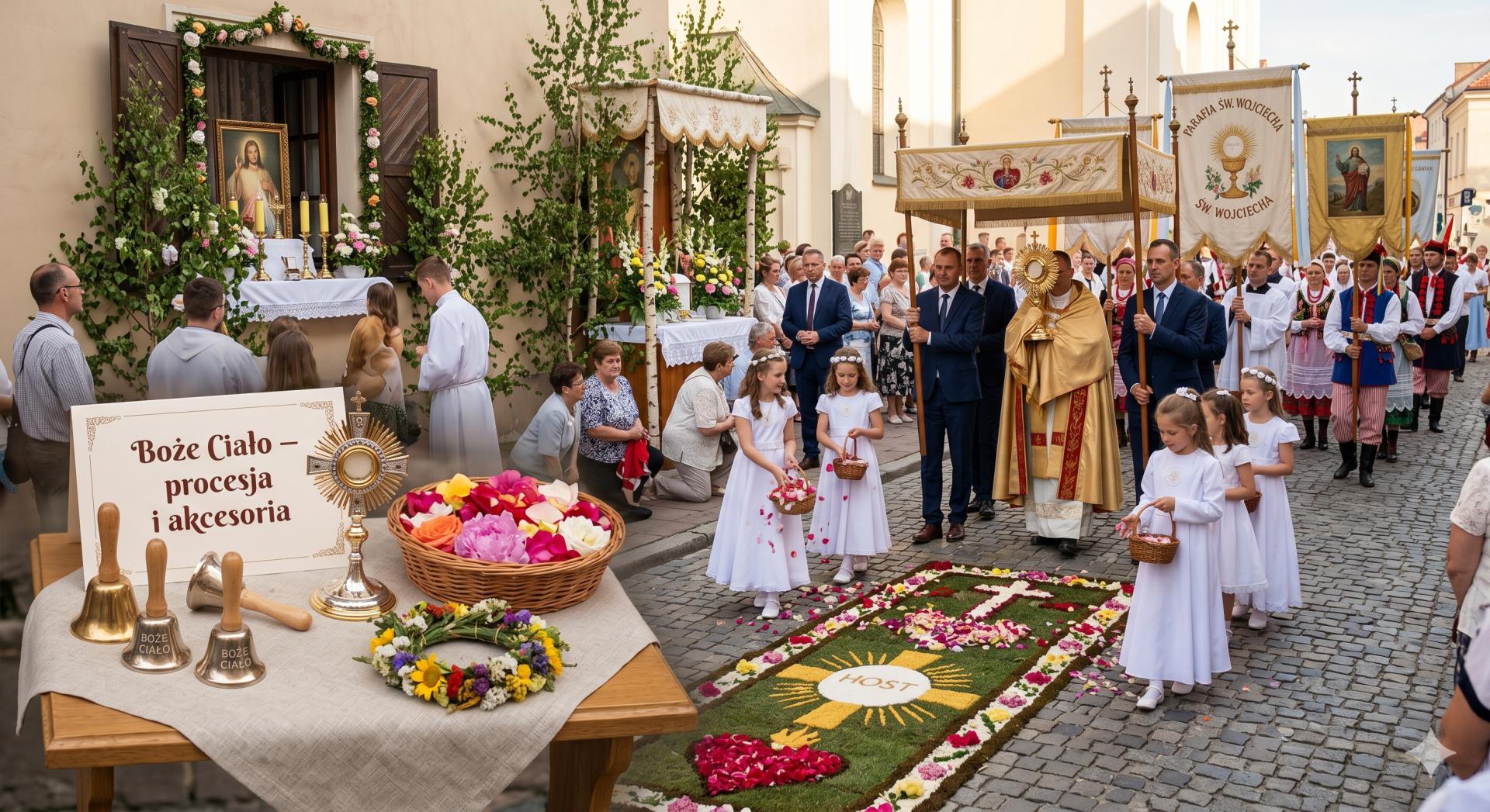 Boże Ciało — procesja i akcesoria