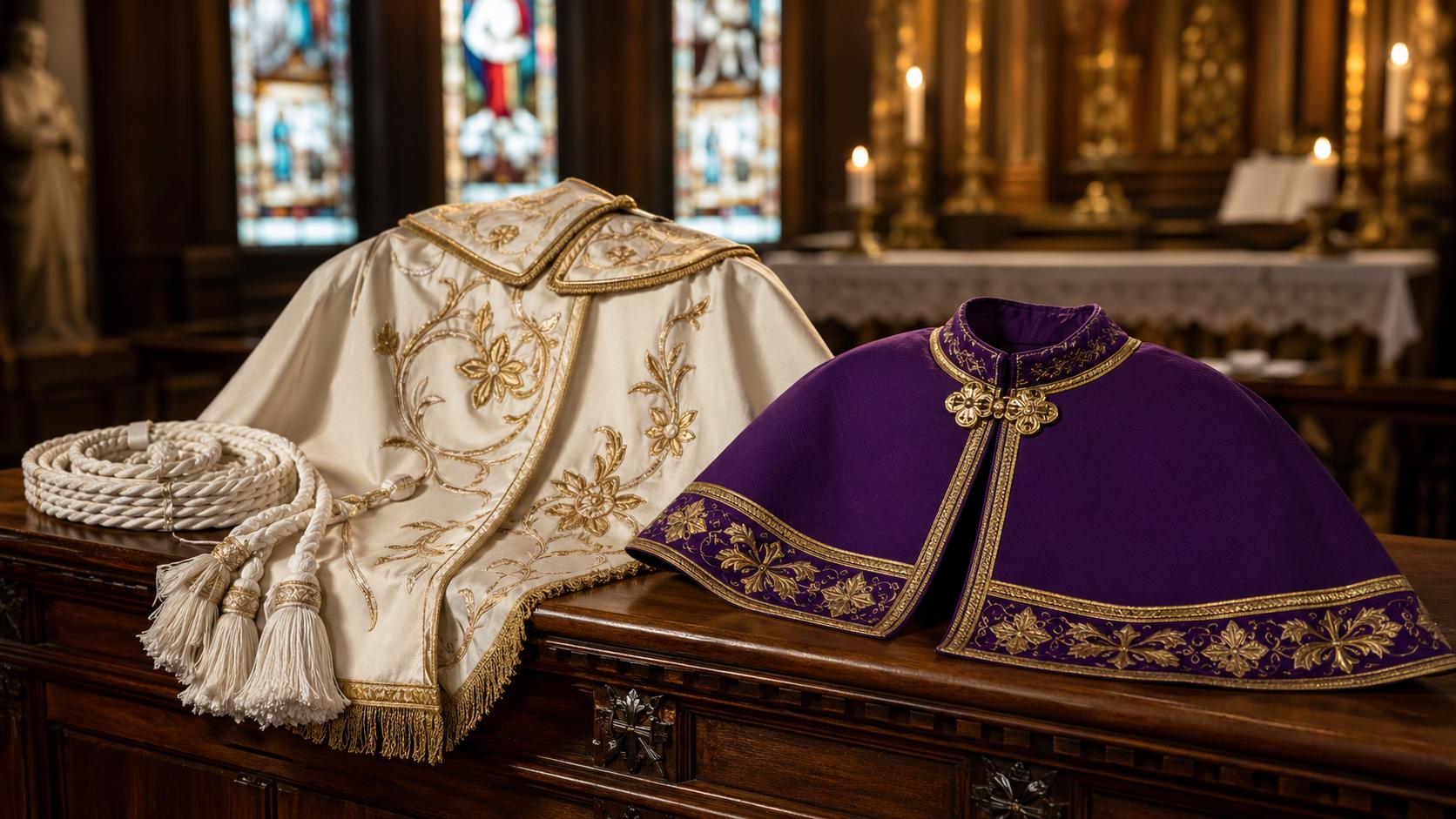 Cingulum, peleryny, mantolety — dodatki liturgiczne