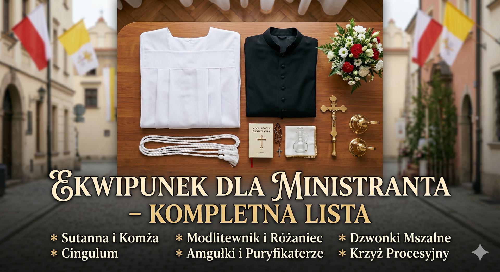 Ekwipunek dla ministranta — kompletna lista