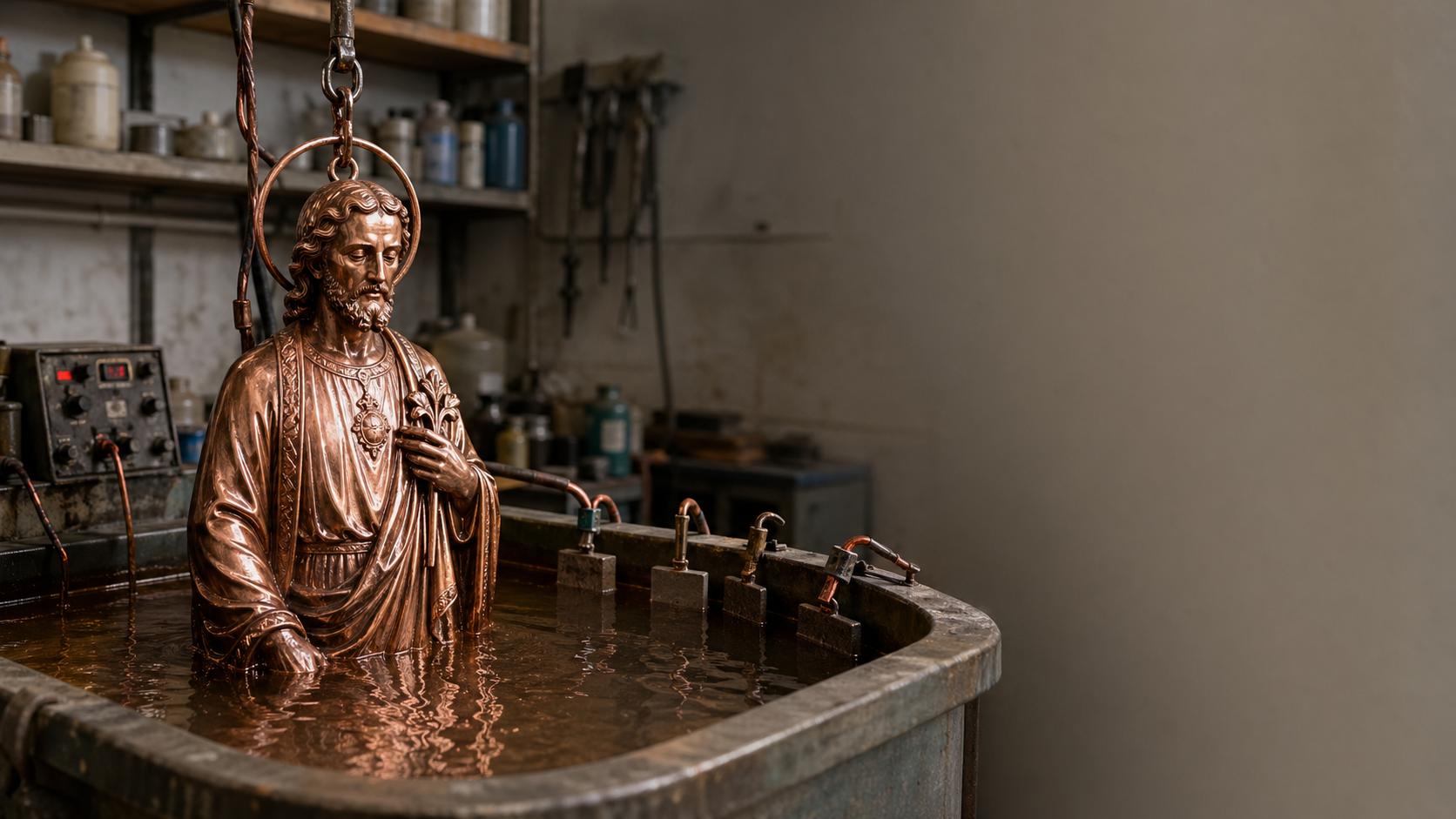 Galwanoplastyka — jak powstają figury religijne?