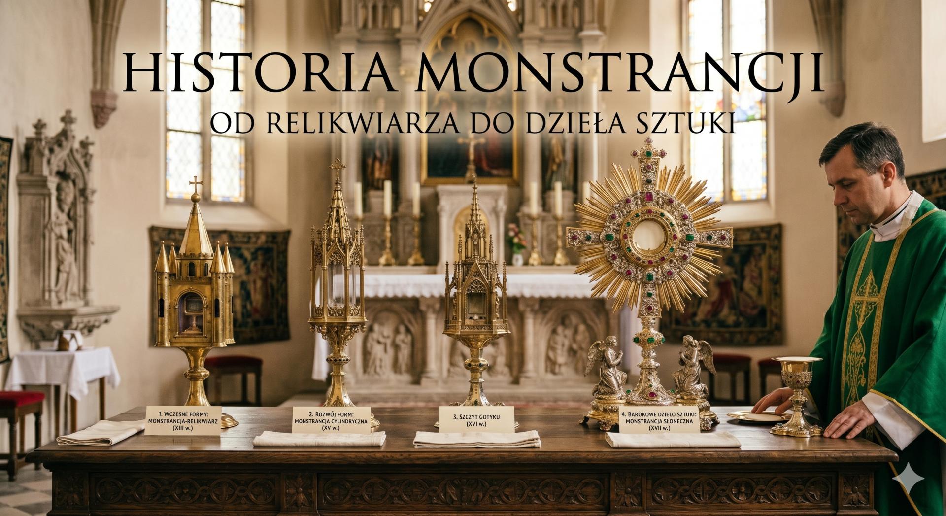 Historia monstrancji — od relikwiarza do dzieła sztuki