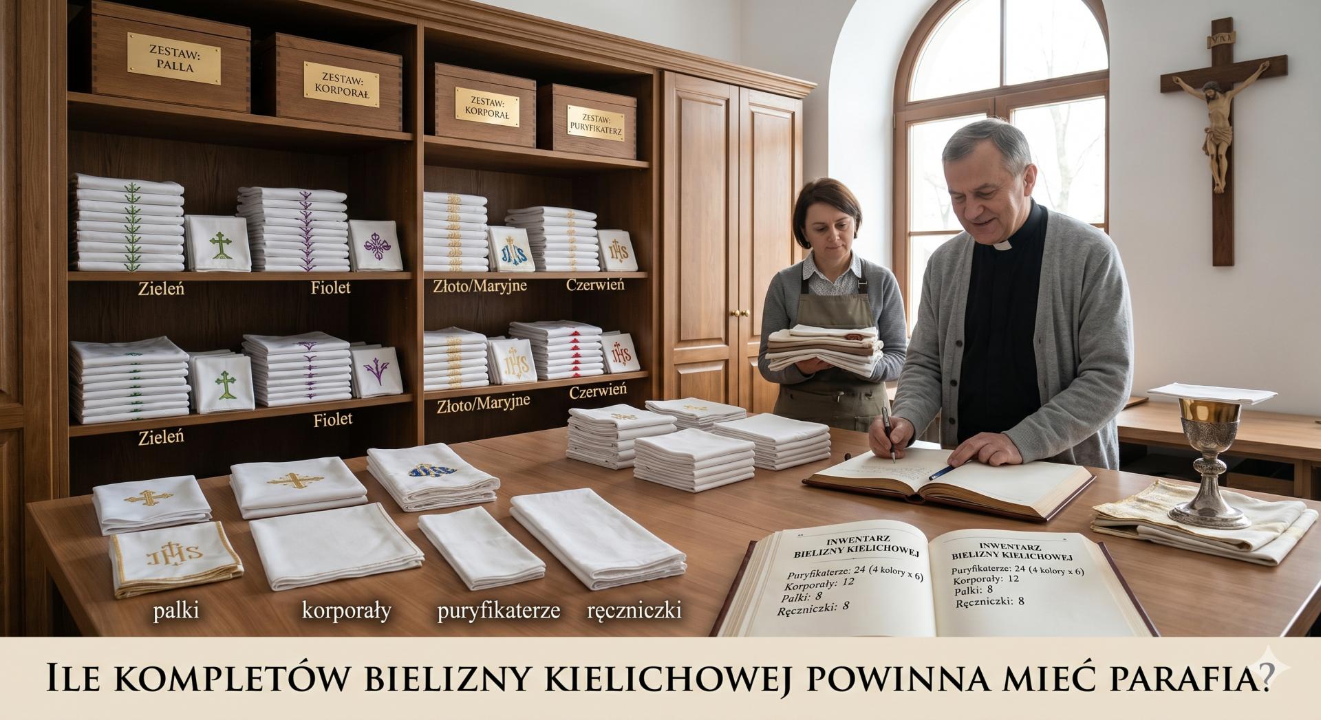 Ile kompletów bielizny kielichowej powinna mieć parafia?