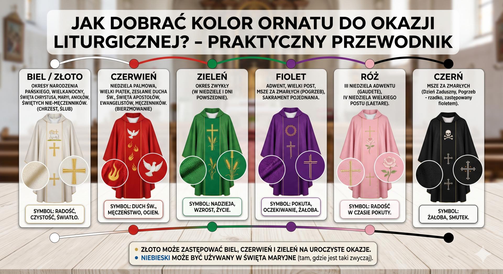 Jak dobrać kolor ornatu do okazji liturgicznej?