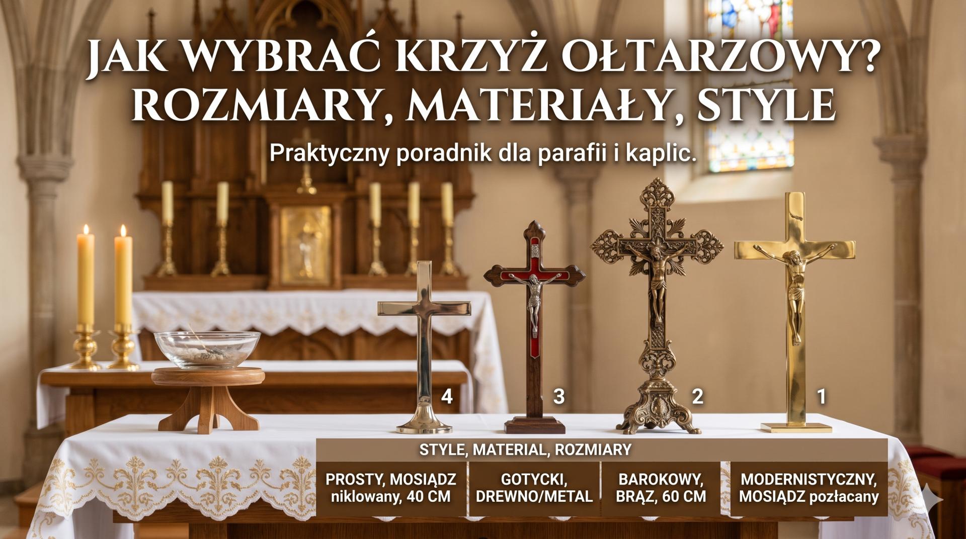 Jak wybrać krzyż ołtarzowy? Rozmiary, materiały, styl