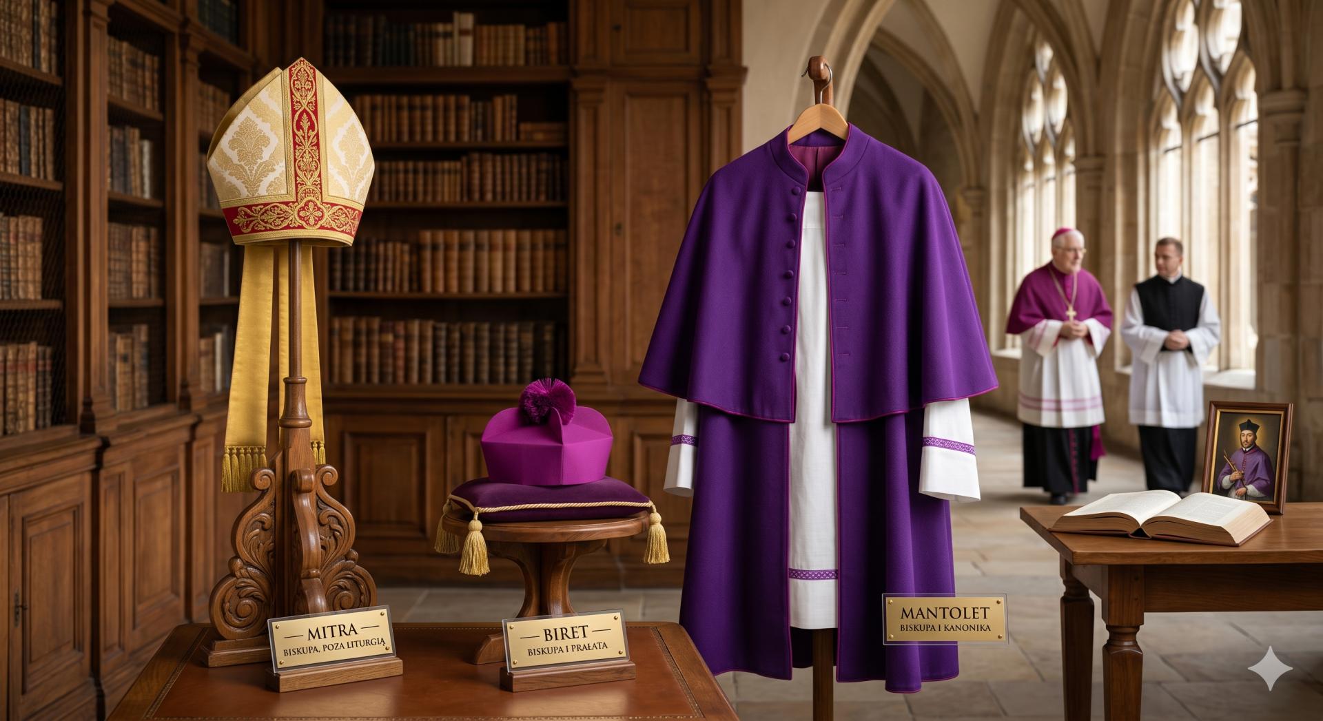 Mitra, biret, mantolet — odzież duchownego poza liturgią