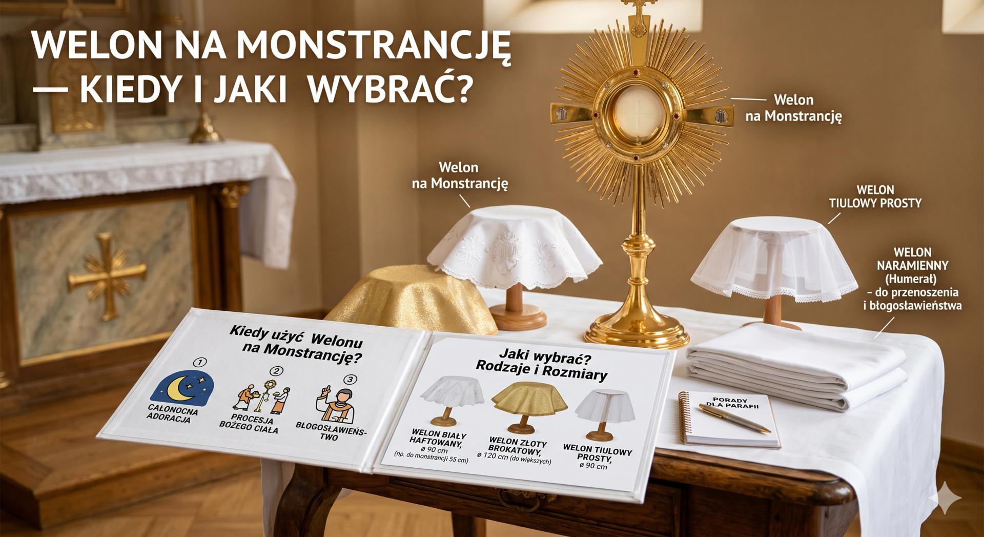 Welon na monstrancję — kiedy i jaki wybrać?
