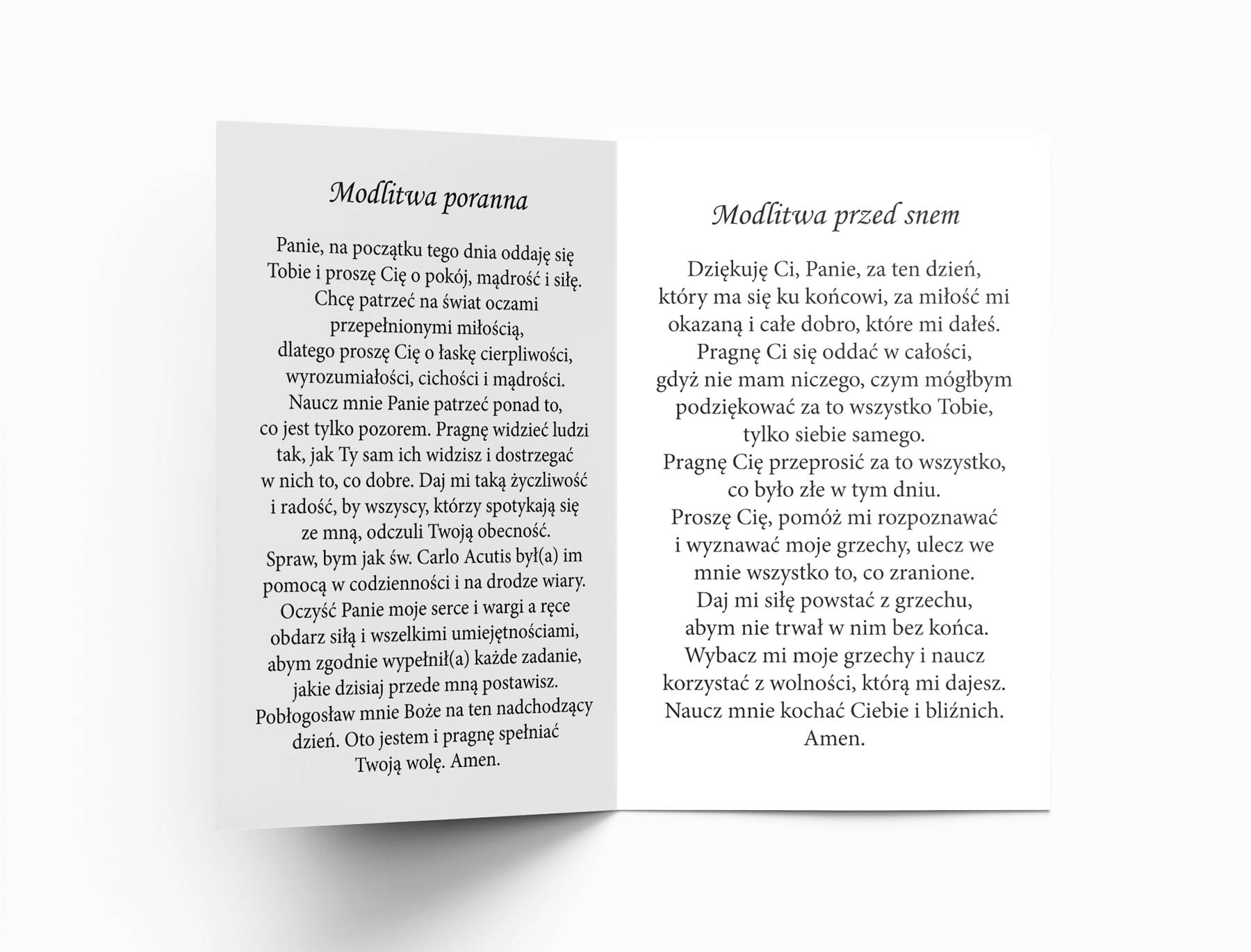 Obrazek składany - Święty Carlo Acutis - Folder religijny - zdjęcie 2
