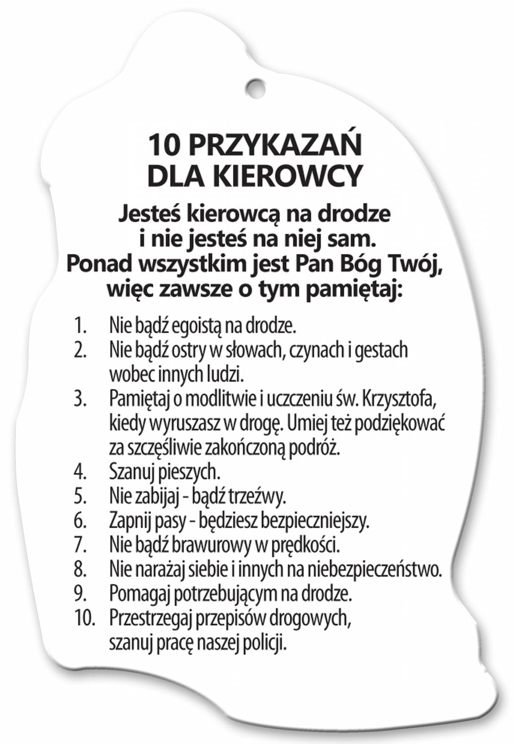 Święty Krzysztof - Zawieszka samochodowa - ŚWIĘTY KRZYSZTOF - zdjęcie 2