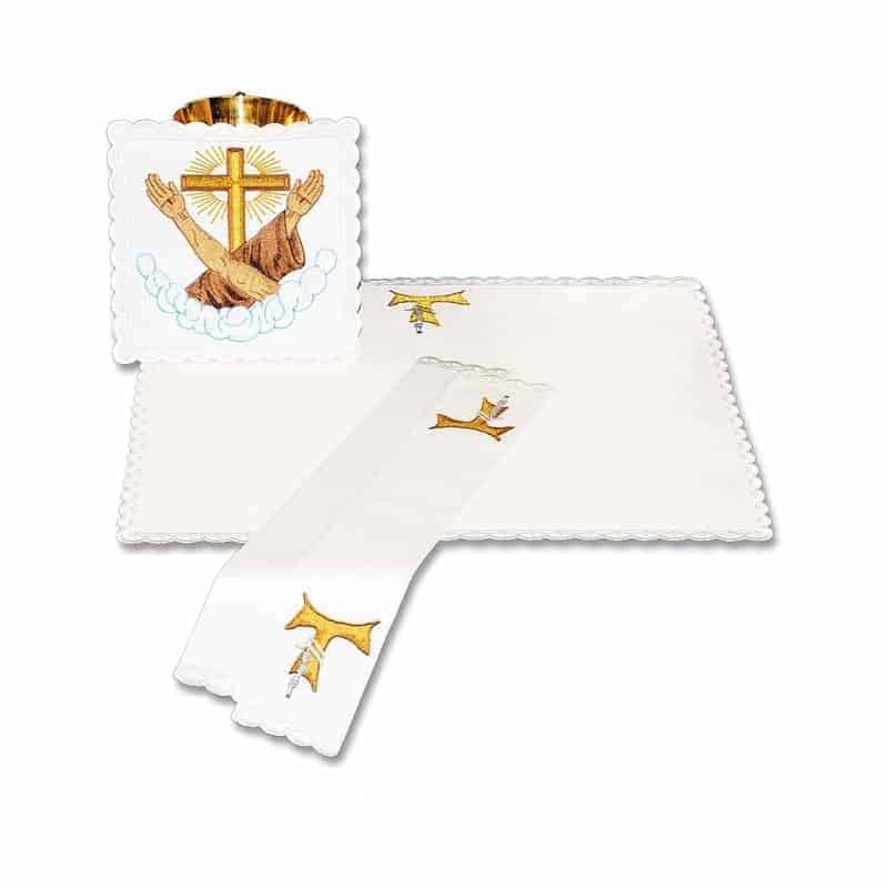 Bielizna kielichowa haft Franciszkański - Bawełna 100% - Nowość