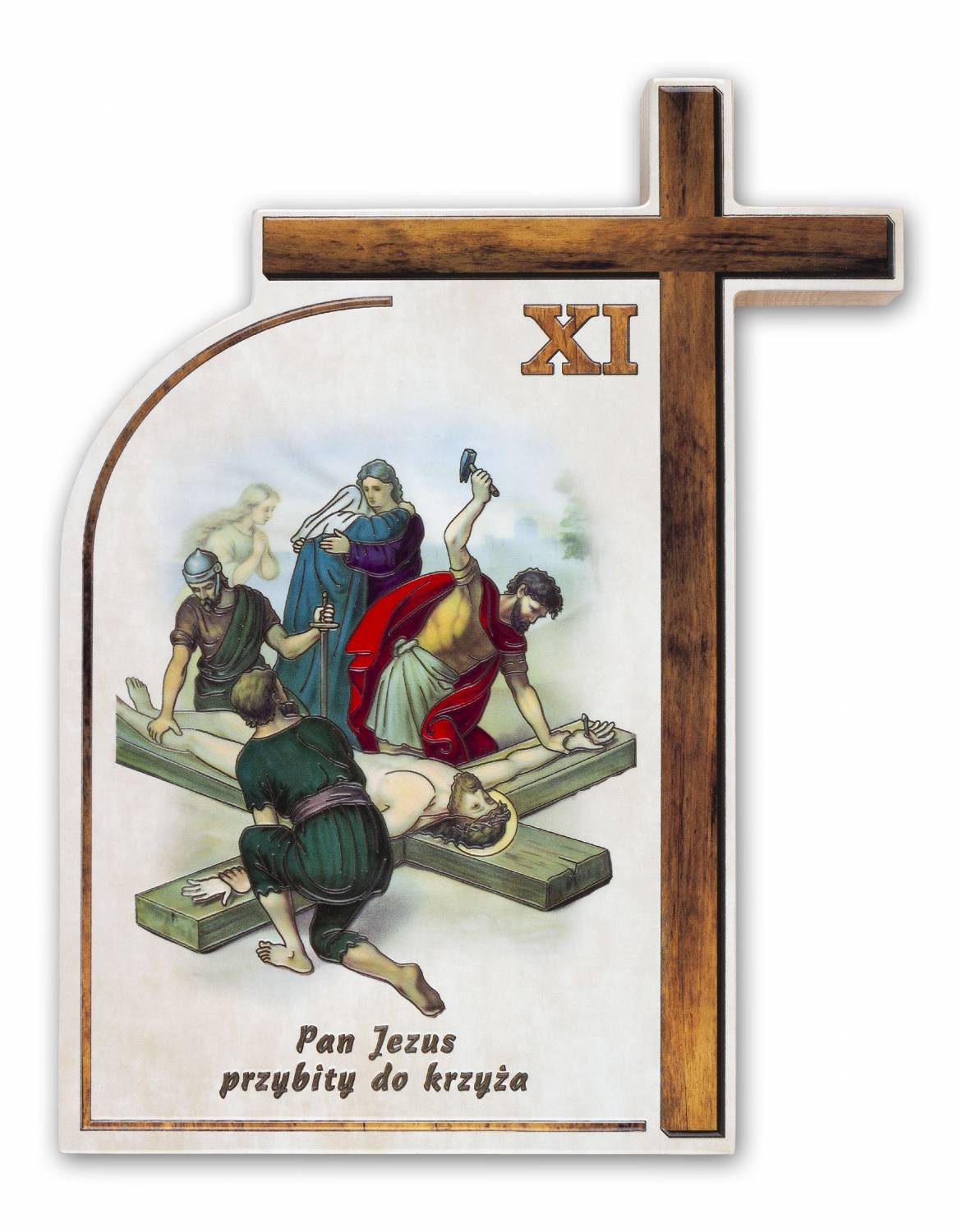 Droga Krzyżowa - Ceramika drewniana  (Komplet - 14 stacji) - STACJE DROGI KRZYŻOWEJ - zdjęcie 5