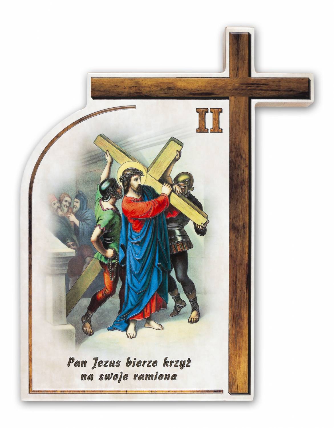 Droga Krzyżowa - Ceramika drewniana  (Komplet - 14 stacji) - STACJE DROGI KRZYŻOWEJ - zdjęcie 9