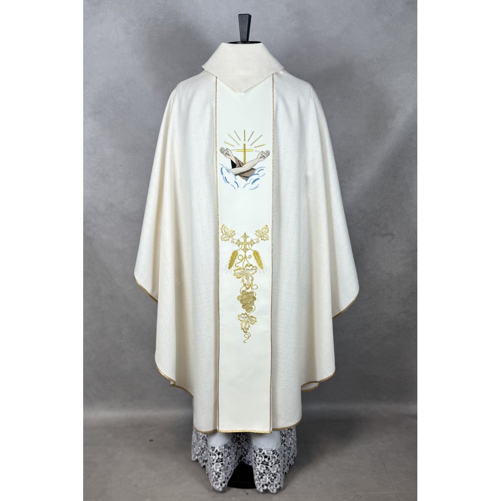 Ornat kapłański haftowany - Święty Franciszek - Ornaty z wizerunkiem świętych - zdjęcie 5