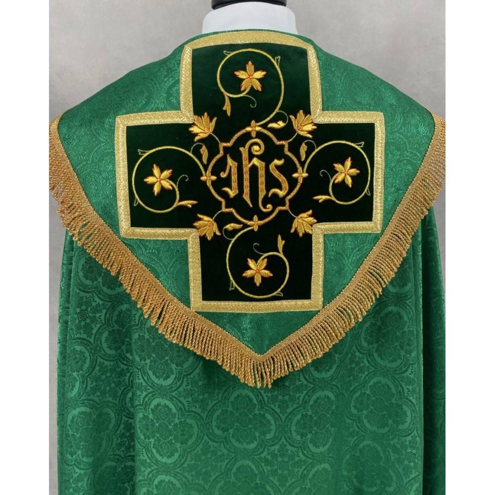 Kapa haftowana zielona - KAPY LITURGICZNE - zdjęcie 7