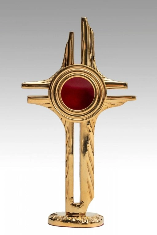 Relikwiarz w kształcie krzyża - 22 cm - RELIKWIARZE