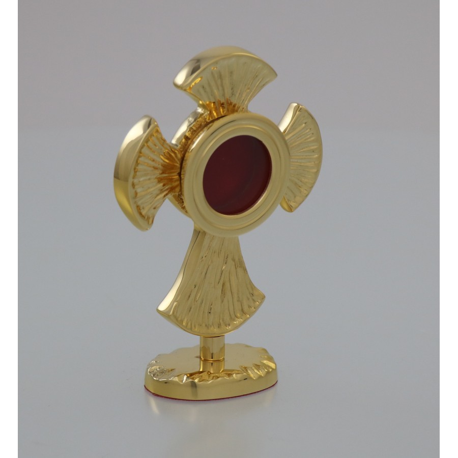 Relikwiarz mosiężny - 13 cm - RELIKWIARZE