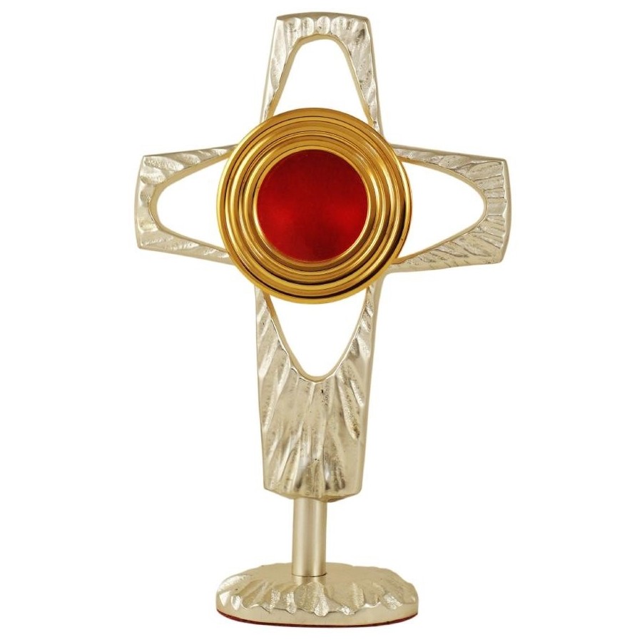 Relikwiarz mosiężny, dostępny w trzech kolorach - wys. 18 cm - RELIKWIARZE - zdjęcie 3