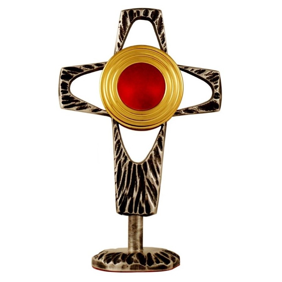 Relikwiarz mosiężny, dostępny w trzech kolorach - wys. 18 cm - RELIKWIARZE - zdjęcie 4