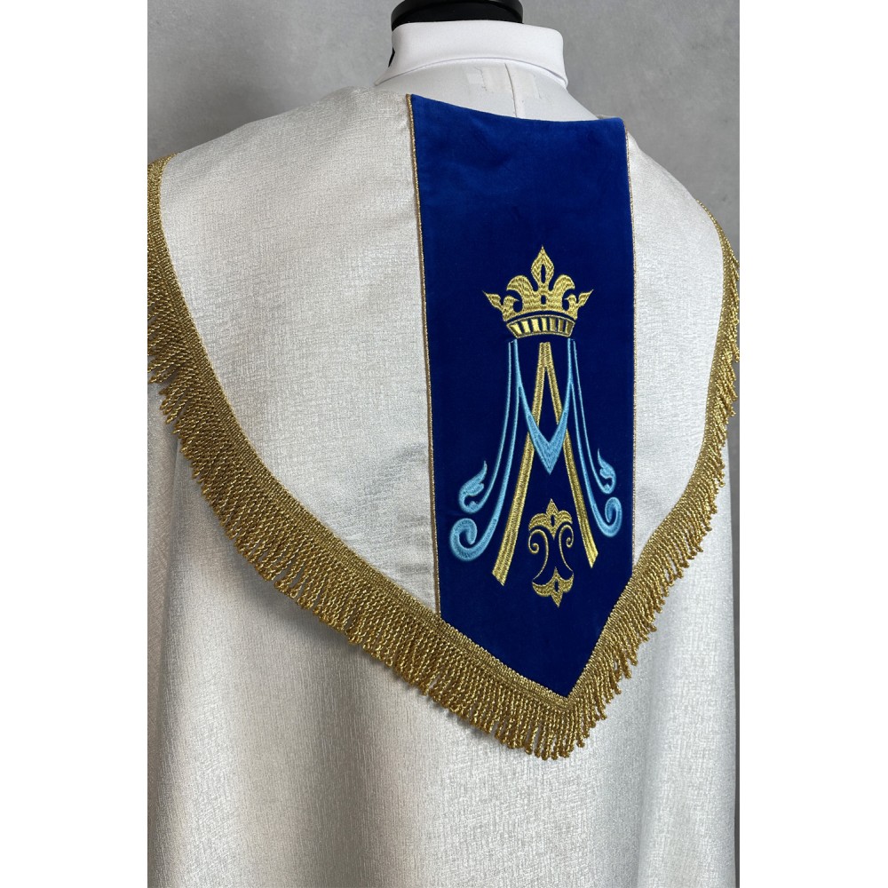 Kapa liturgiczna Maryjna - haftowana (20) - KAPY LITURGICZNE - zdjęcie 5
