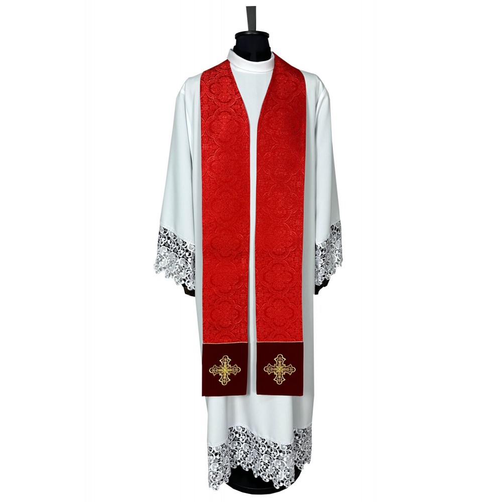 Stuła kapłańska - tkanina żakard - kolory liturgiczne - KONCELEBRA - zdjęcie 8