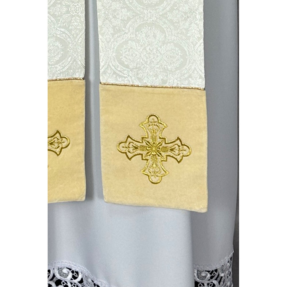 Stuła kapłańska - tkanina żakard - kolory liturgiczne - KONCELEBRA - zdjęcie 2