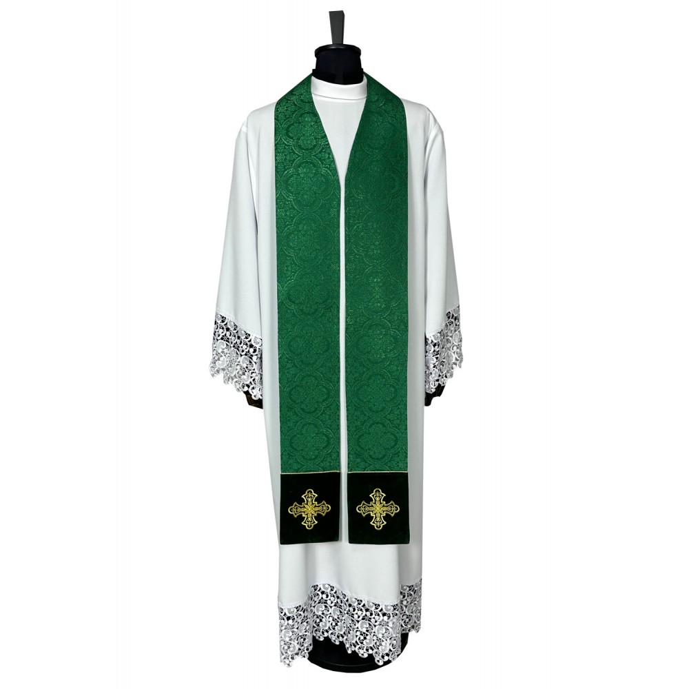 Stuła kapłańska - tkanina żakard - kolory liturgiczne - KONCELEBRA - zdjęcie 5