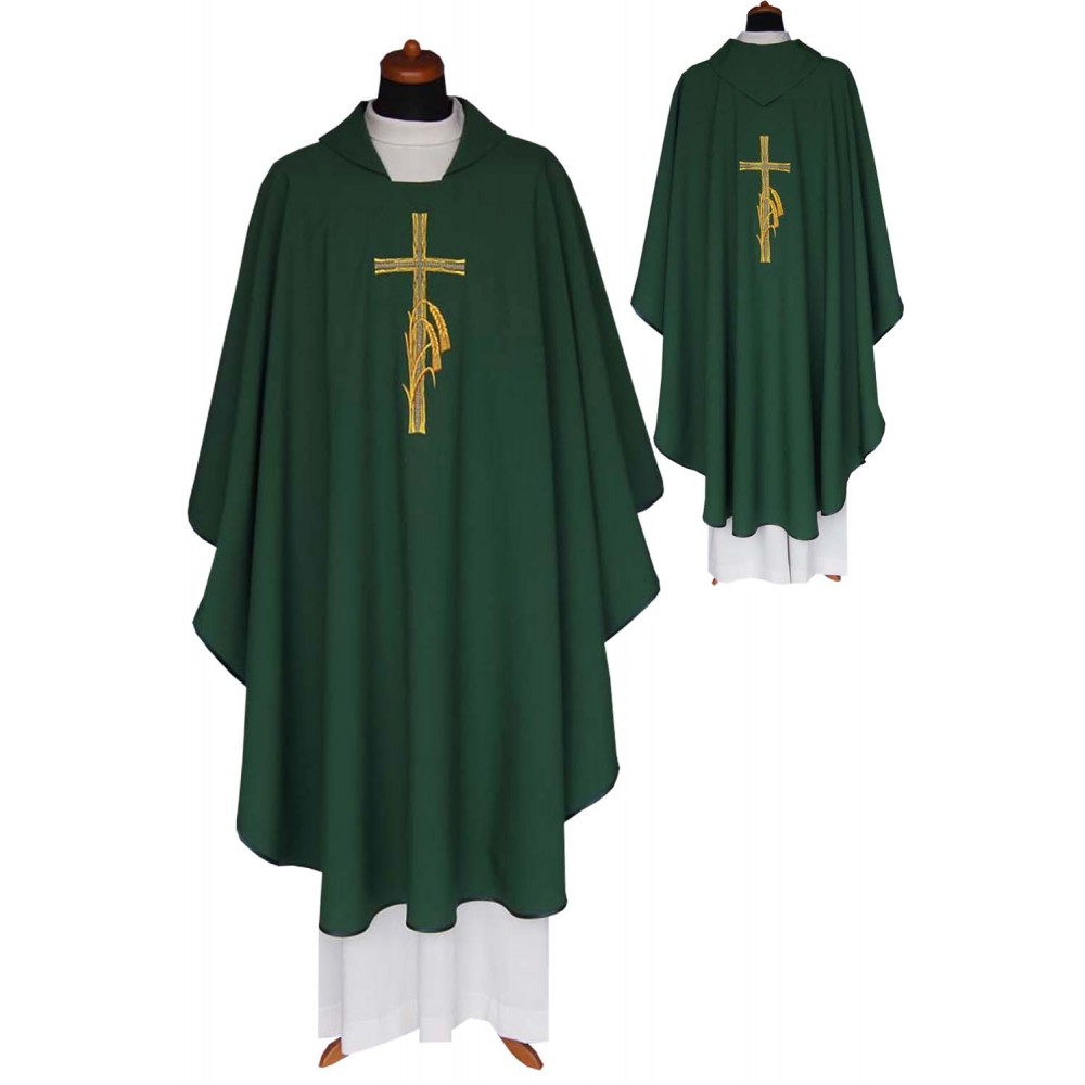 Ornat krzyż + kłosy (kolory liturgiczne) - Ornaty haftowane - zdjęcie 5
