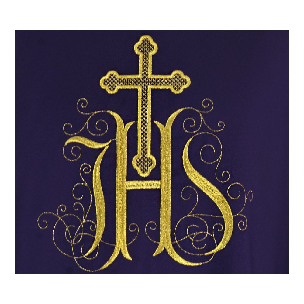 Ornat gotycki IHS- kolory liturgiczne (6) - Ornaty haftowane - zdjęcie 5