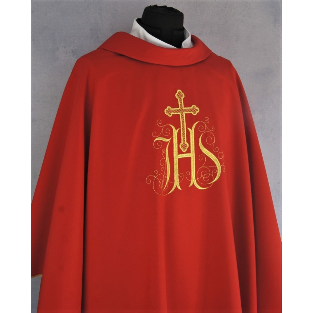 Ornat gotycki IHS- kolory liturgiczne (6) - Ornaty haftowane - zdjęcie 8