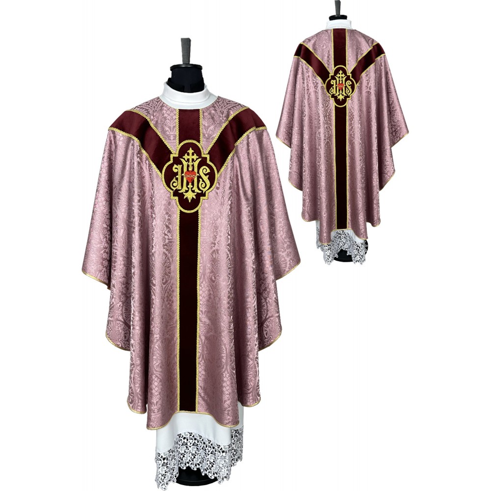 Ornat Semi-Gotycki kolory liturgiczne (75) - Ornaty haftowane - zdjęcie 3