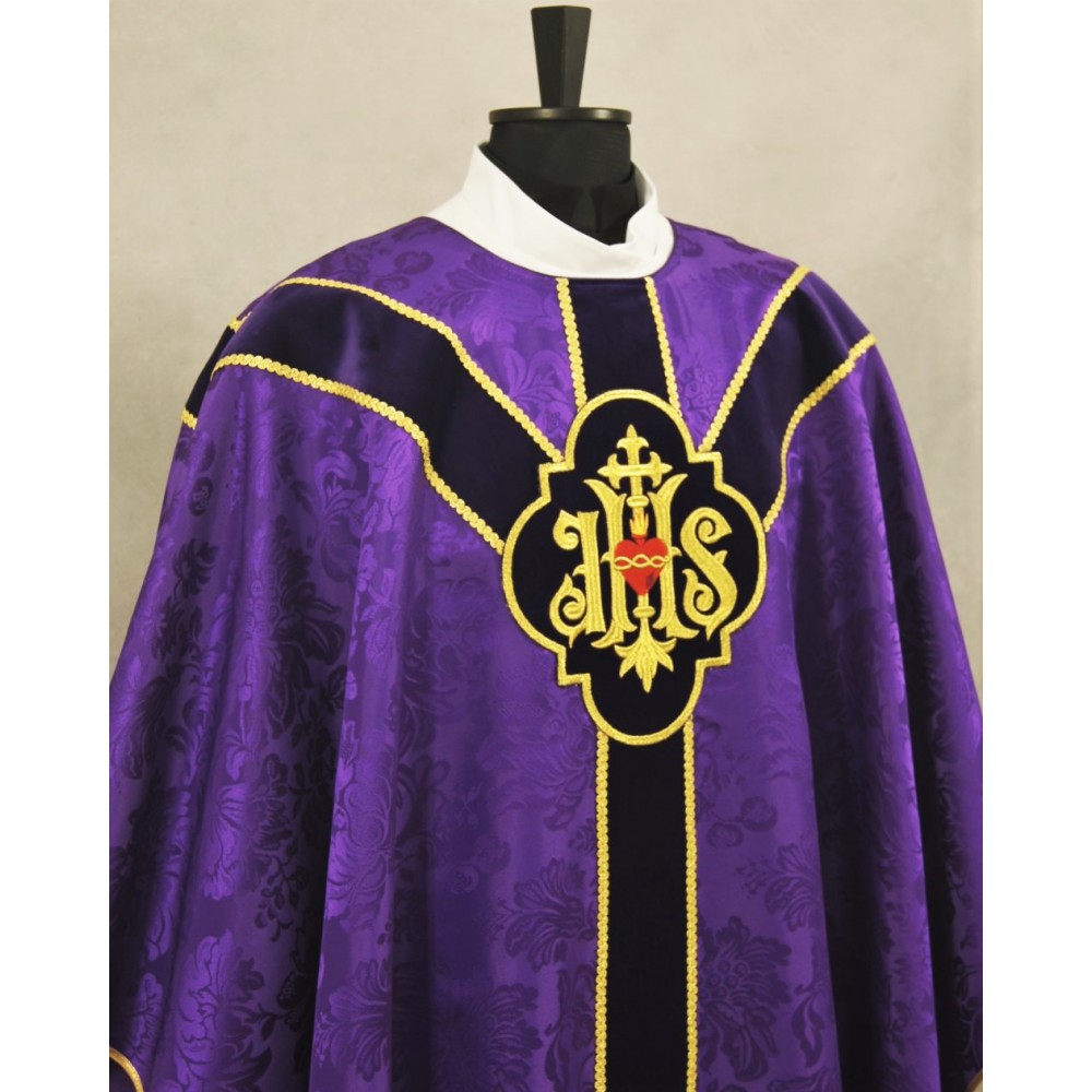 Ornat Semi-Gotycki kolory liturgiczne (75) - Ornaty haftowane - zdjęcie 6