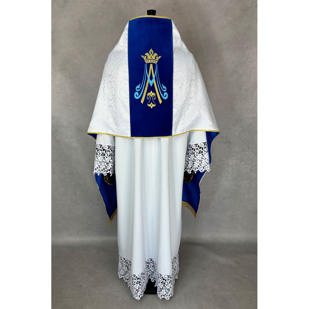 Welon liturgiczny Maryjny haftowany (11) - WELONY - zdjęcie 3
