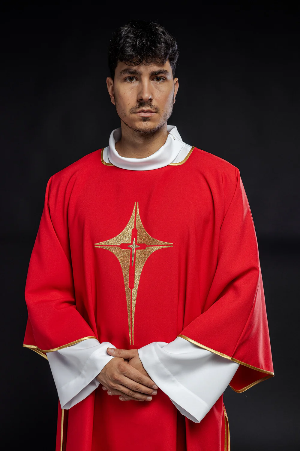 Dalmatyka motyw krzyża - kolory liturgiczne (11) - DALMATYKI - zdjęcie 5