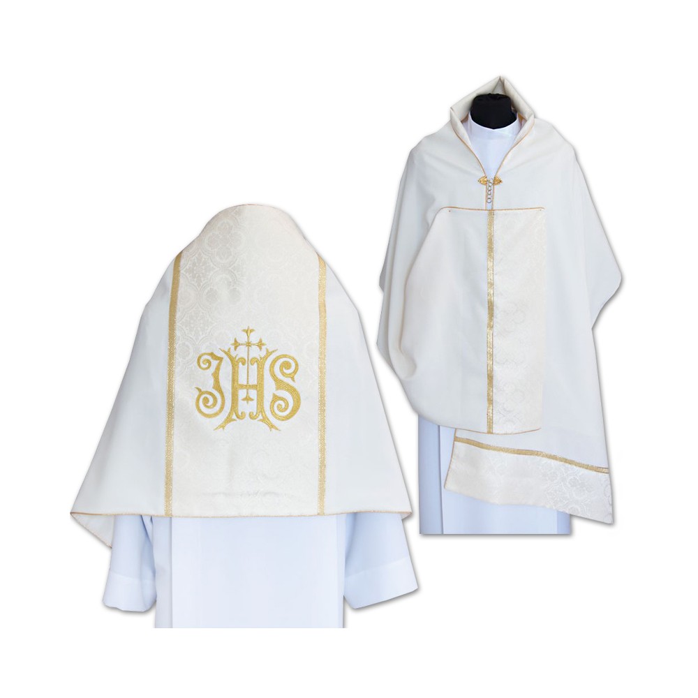 Welon liturgiczny - wzór złoty IHS (29) - WELONY