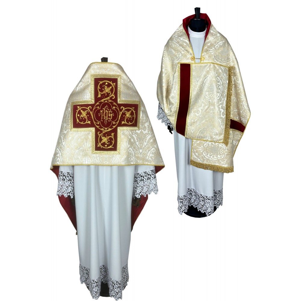 Welon liturgiczny - wzór złoty IHS (30) - WELONY