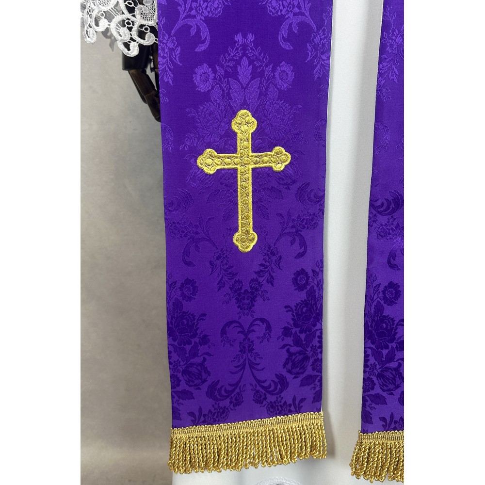 Stuła kapłańska dwustronna - krzyż (2) - EUCHARYSTYCZNE - zdjęcie 6