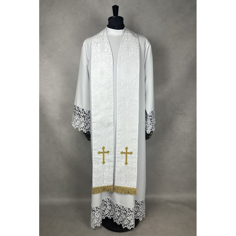 Stuła kapłańska dwustronna - krzyż (2) - EUCHARYSTYCZNE - zdjęcie 4