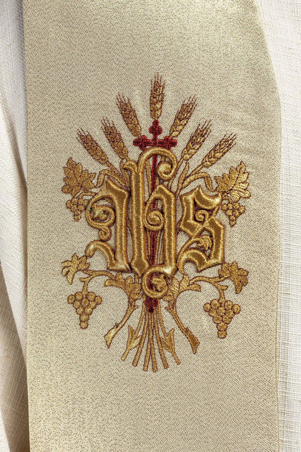 Stuła haftowana - Serce Jezusa (159) - SZATY LITURGICZNE - zdjęcie 2