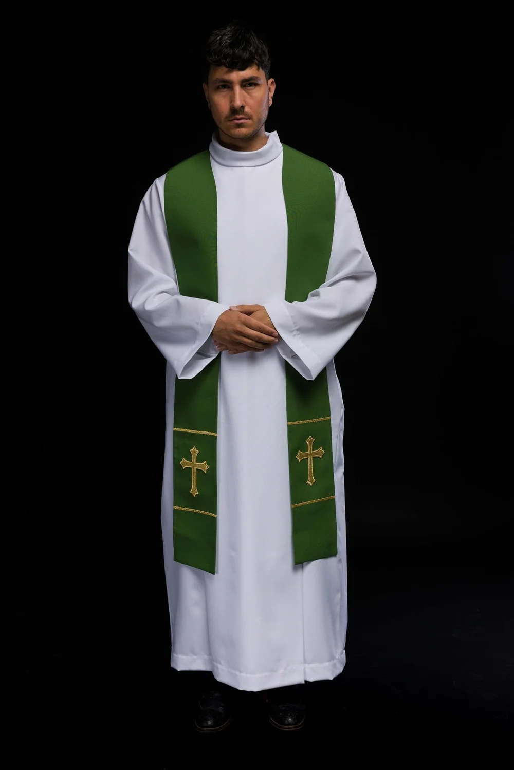 Stuła haftowana - kolory liturgiczne (63) - EUCHARYSTYCZNE - zdjęcie 3