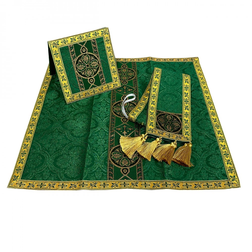 Ornat romański zielony (conical) - ORNATY - zdjęcie 4