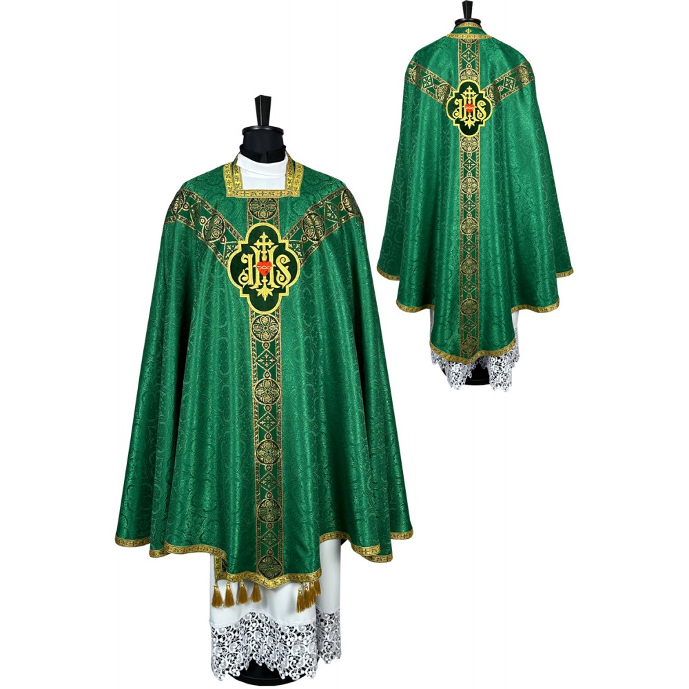 Ornat romański zielony (conical) - ORNATY